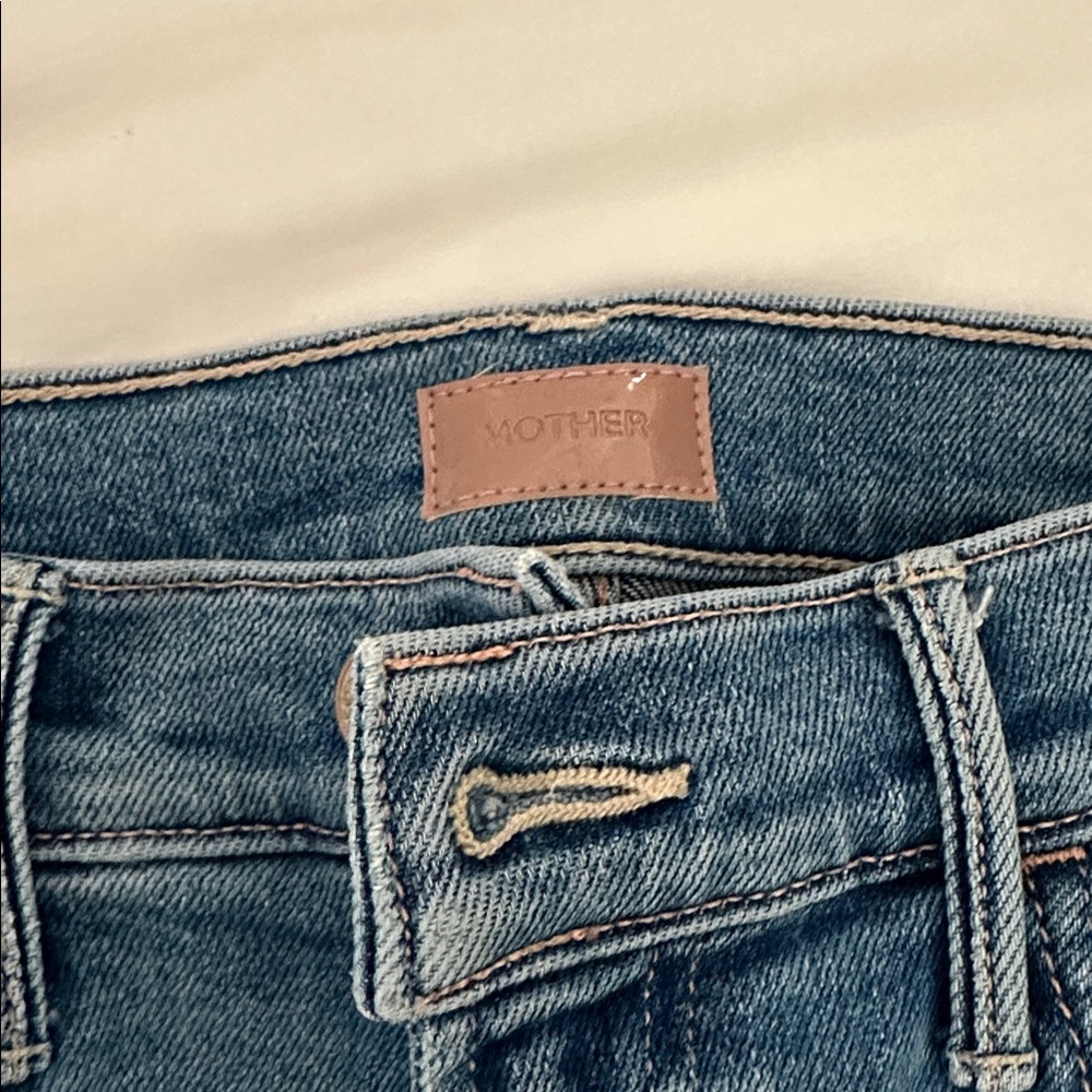 MOTHER The Hustler Ankle Fray in wash One Last Trip, size 27 - Picture 3 of 5